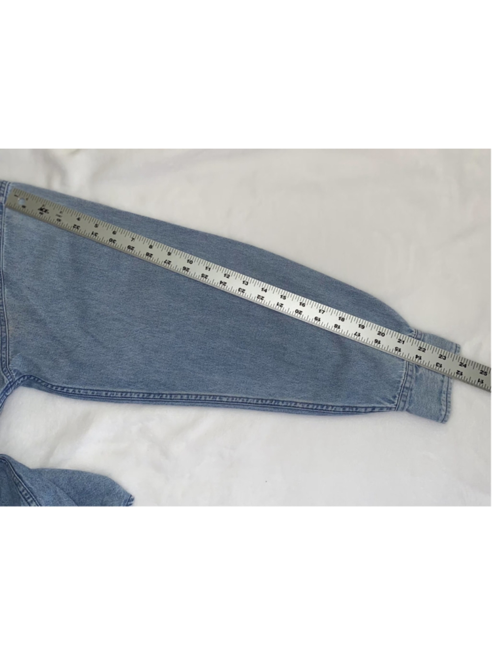 Vintage Duck Head Denim Button Down Shirt Mens L Light Wash 90s Workwear - Picture 5 of 6